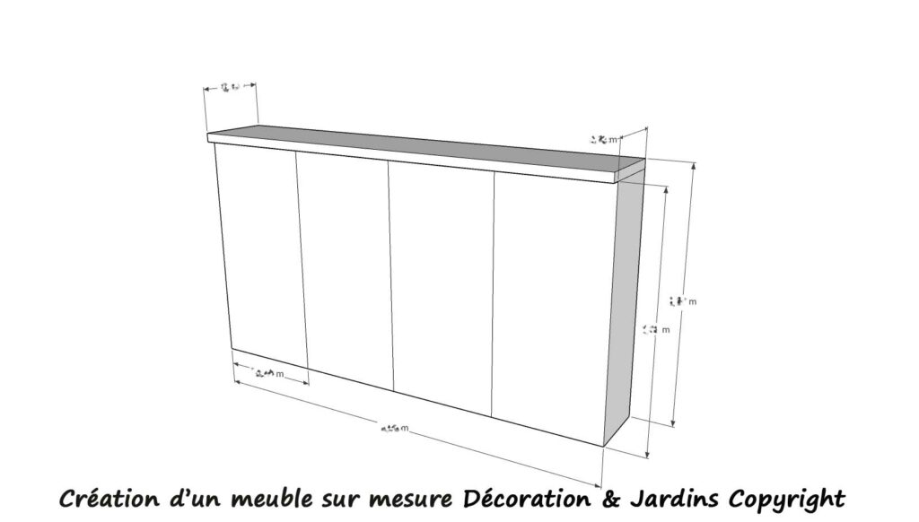 Création Meuble enfilade by Décoration & Jardins
