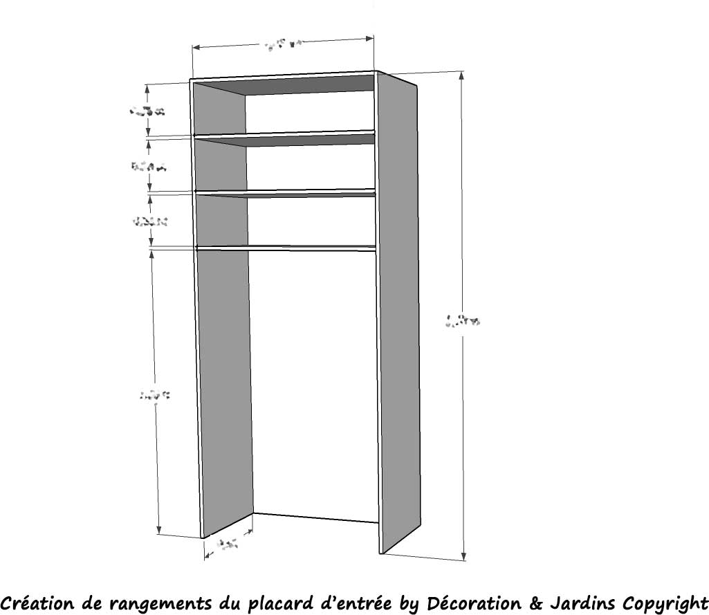 Plan du placard entrée by Décoration et Jardins